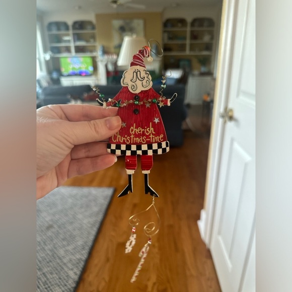 Metal Santa Clause Christmas Tree Ornament - Picture 1 of 2